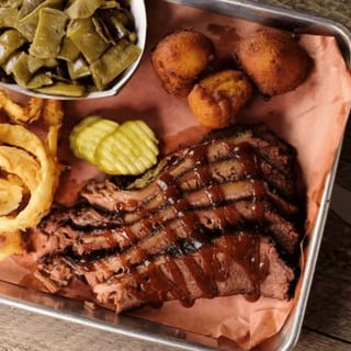 Beef Brisket Platter (86 Mac and Cheese)