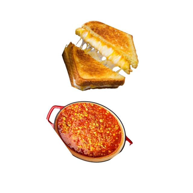 Grilled Cheese with Brunswick Stew.