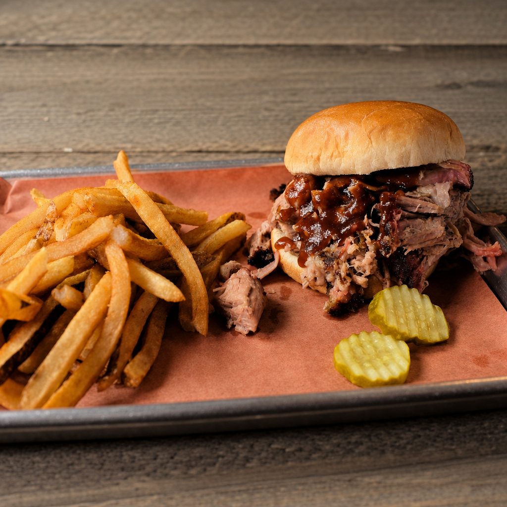 The Brisket Sandwich Basket.