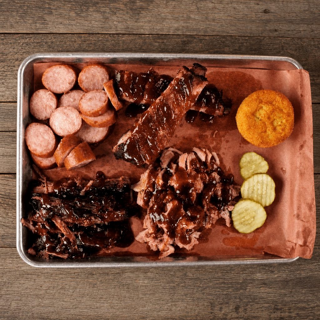 Half Pound Sampler with 2 Meats (86 Brisket).
