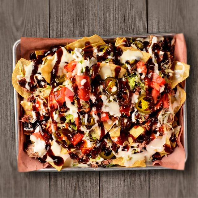 Loaded BBQ Nachos.