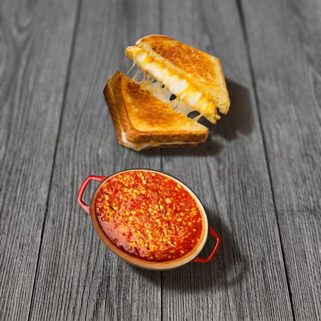 Grilled Cheese with Brunswick Stew.