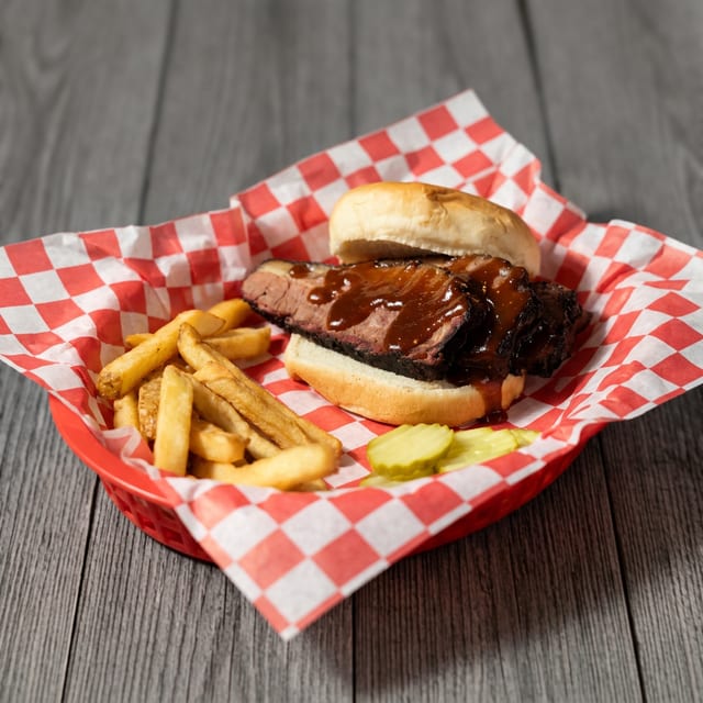 The Brisket Sandwich Basket.